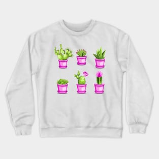 Cactuses and succulents Crewneck Sweatshirt